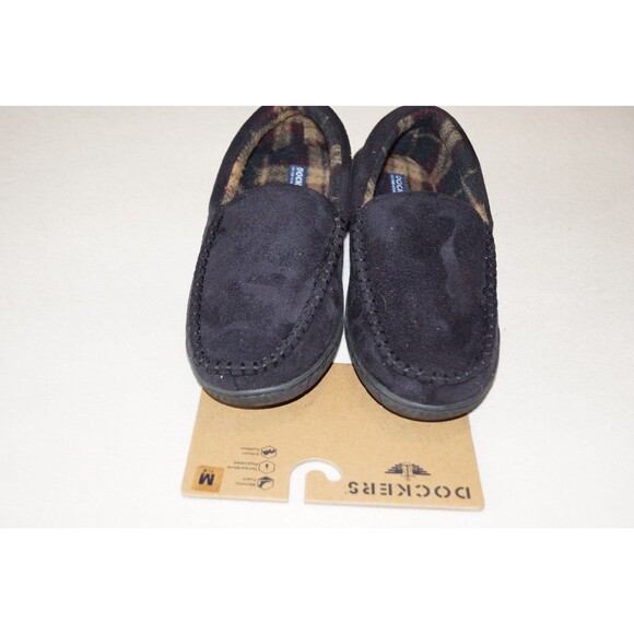 Dockers Memory Foam Insole Men's  Slippers ~ Black Medium 7-8 - Picture 1 of 12